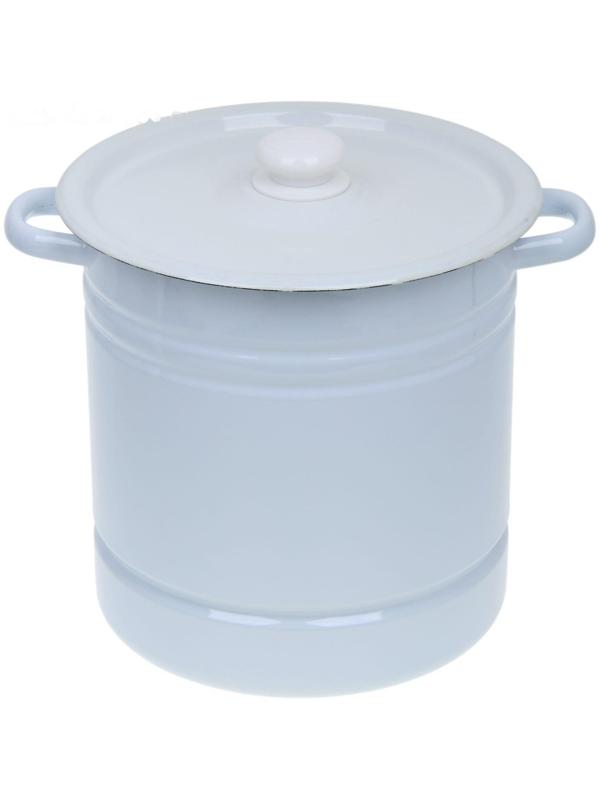 Мантоварка-позница, 12 л, 4 вставки, с пластмассовой ручкой, цвет белый