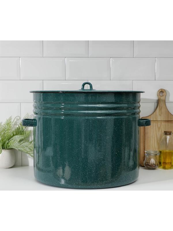 Бак эмалированный, 40 л, индукция, цвет зелёный