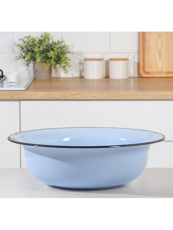 Таз, 7 л, 39×12 см, индукция, цвет голубой