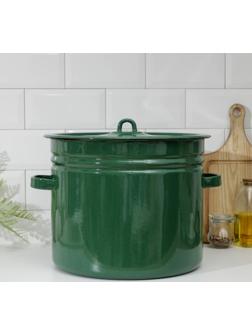 Бак эмалированный, 20 л, индукция, цвет зелёный