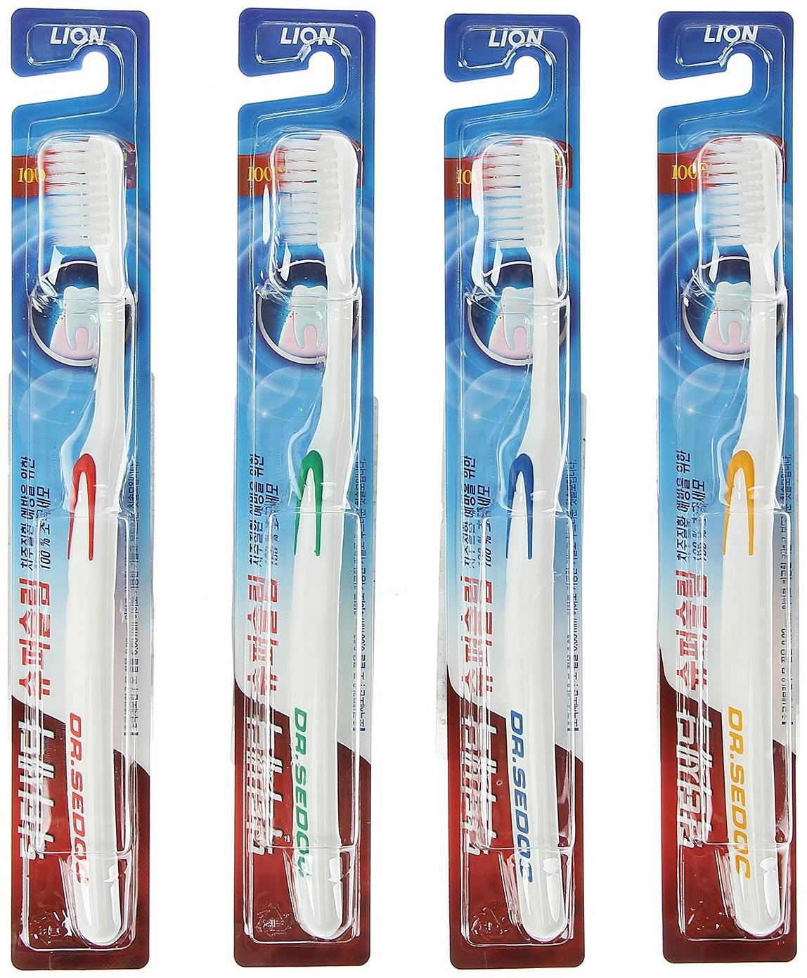 Зубная щётка Dr.Sedoc супертонкая, средняя жесткость щетины, микс