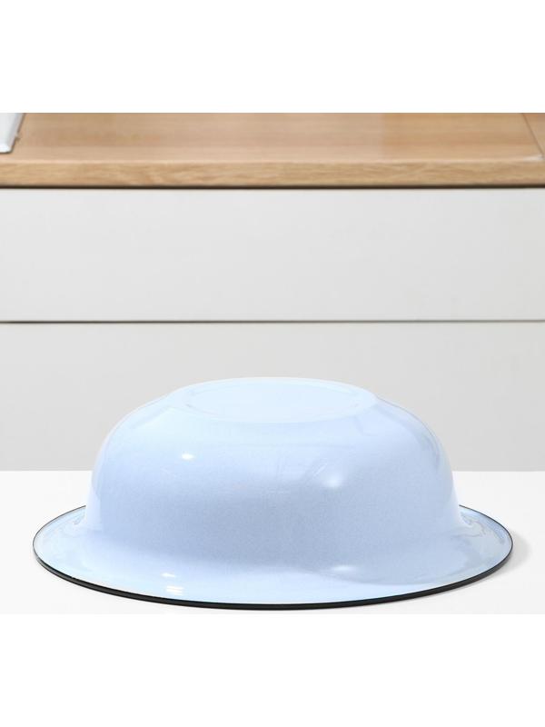 Таз «Клубника садовая», 7 л, 38,5×12 см, индукция, цвет серо-голубой