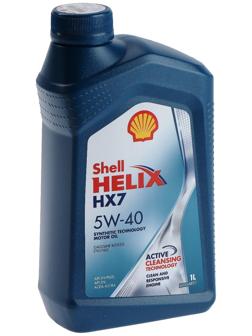 Масло моторное Shell Helix HX7 5W-40, п/с, 1 л 550040340
