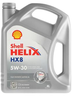 Масло моторное Shell Helix HX8 5W-30, синтетическое, 4 л 550040542