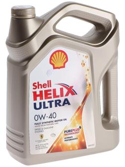 Масло моторное Shell Helix Ultra 0W-40, 4 л 550040759