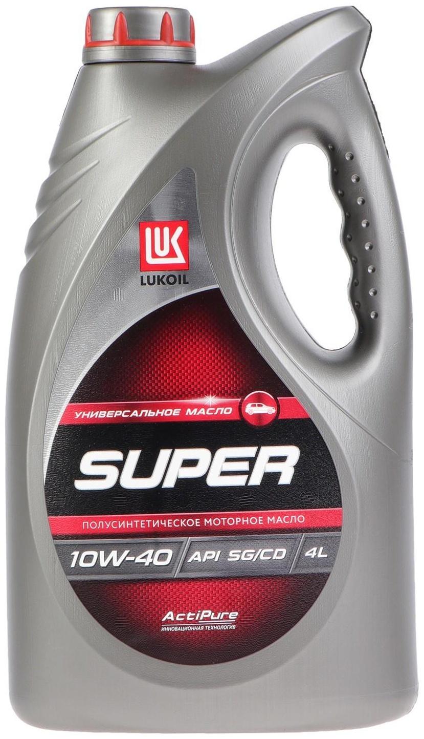Моторное масло Лукойл Супер 10W-40 SG/CD, 4 л 19192