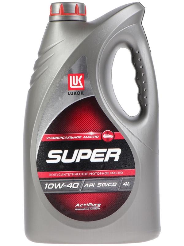 Моторное масло Лукойл Супер 10W-40 SG/CD, 4 л 19192