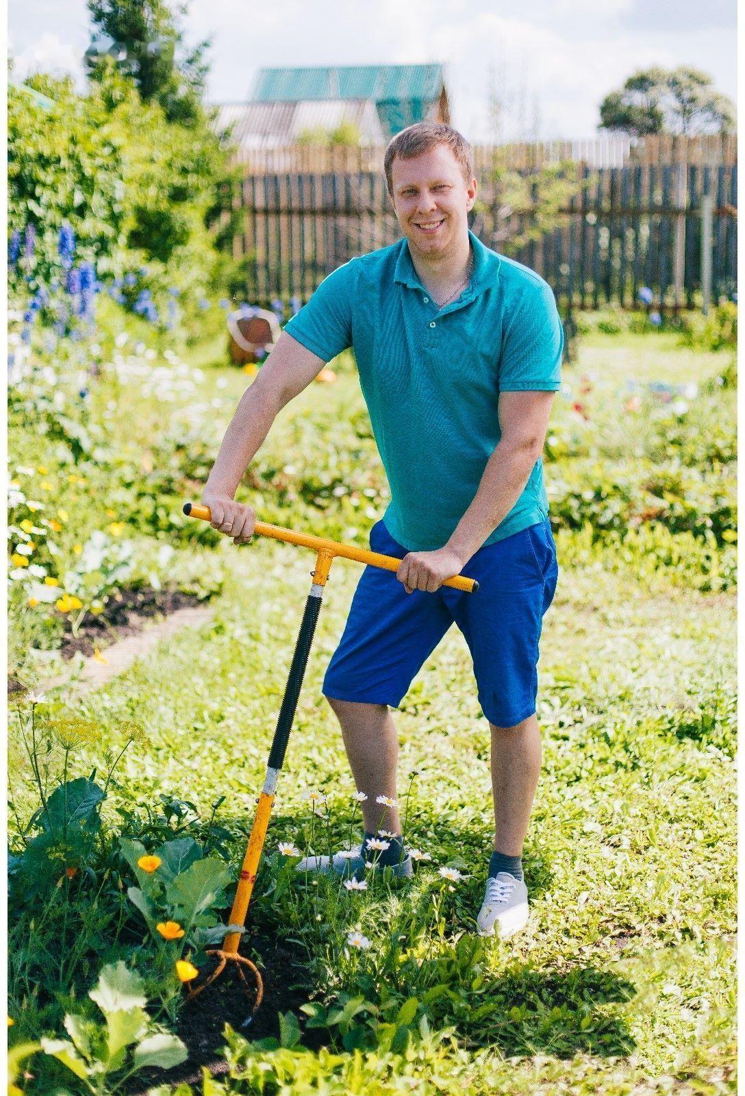 Культиватор, 60 × 19,5 см, металлический черенок, TORNADICA