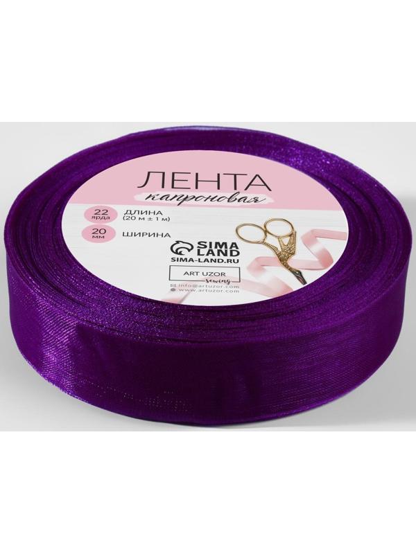 Лента капроновая, 20 мм, 20 ± 1 м, цвет фиолетовый №35