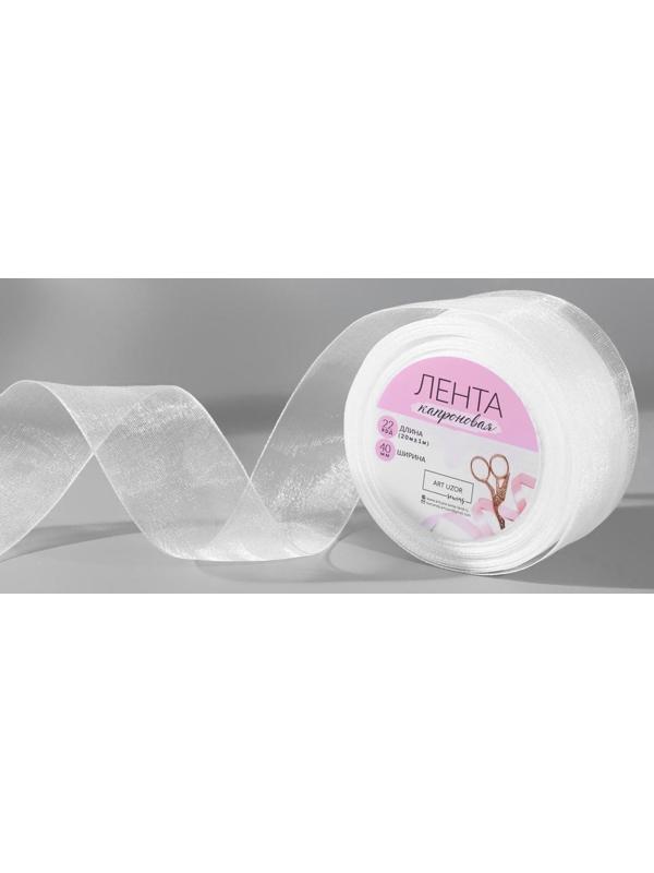 Лента капроновая, 40 мм, 20 ± 1 м, цвет белый №1