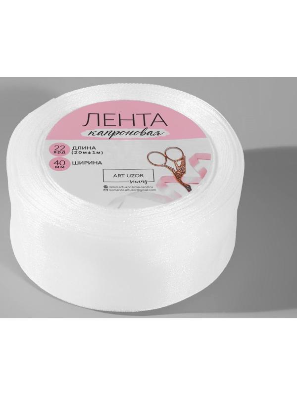 Лента капроновая, 40 мм, 20 ± 1 м, цвет белый №1