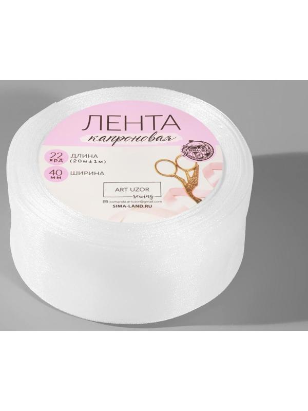 Лента капроновая, 40 мм, 20 ± 1 м, цвет белый №1