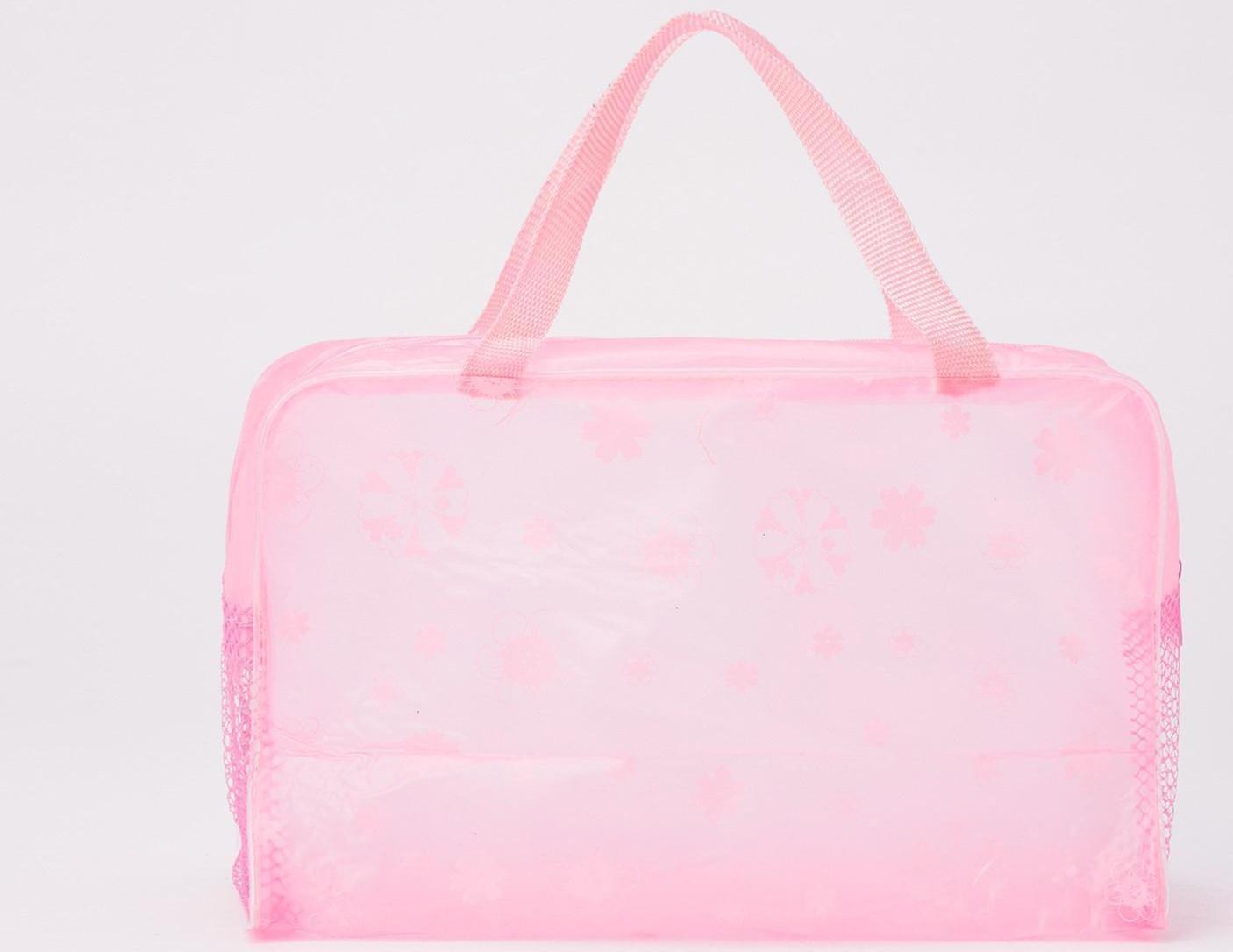 Косметичка на молнии, цвет розовый