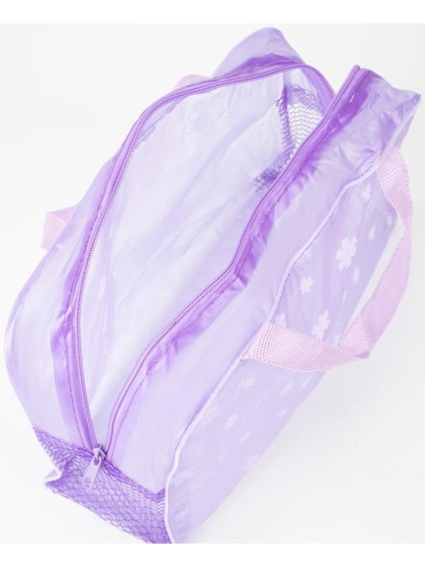 Косметичка на молнии, цвет сиреневый