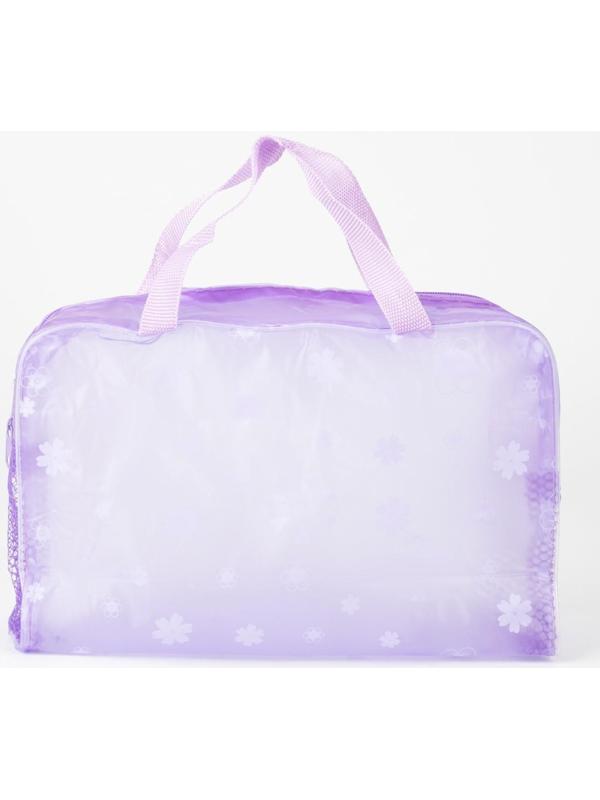 Косметичка на молнии, цвет сиреневый