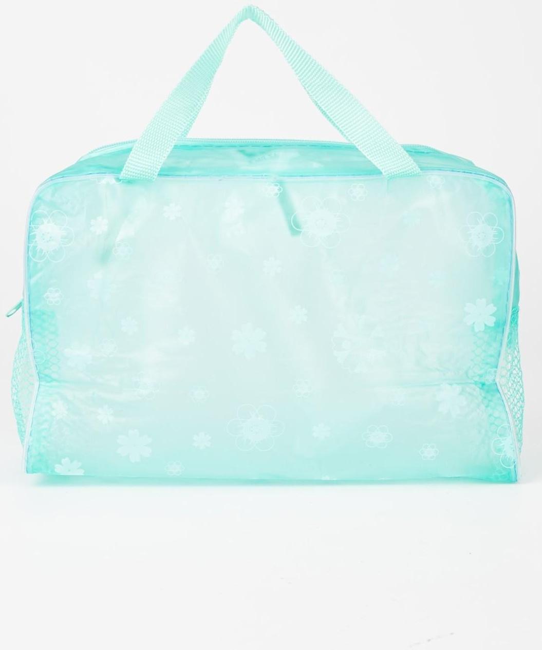 Косметичка на молнии, цвет зелёный