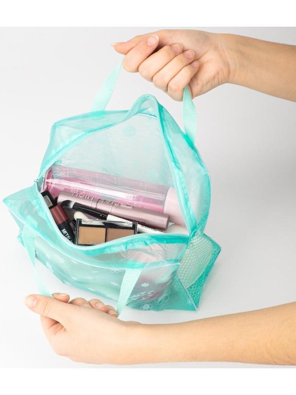 Косметичка на молнии, цвет зелёный