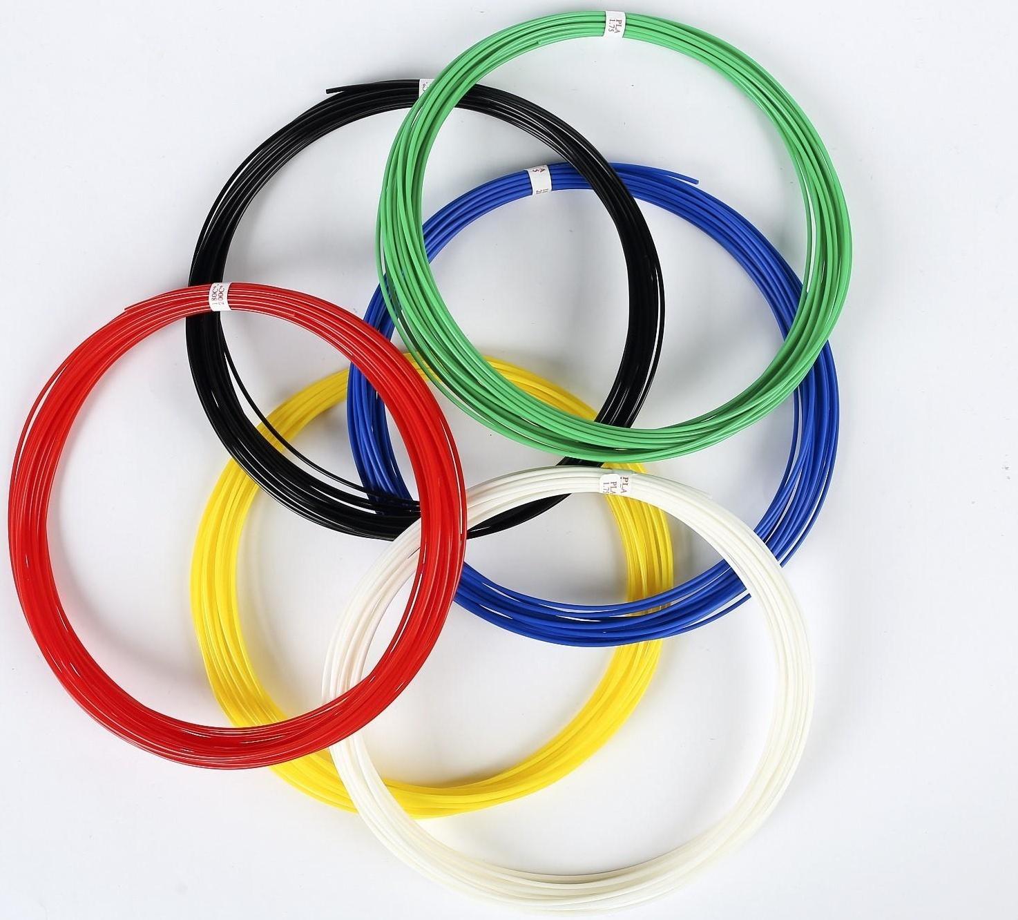 Пластик UNID PLA-6, для 3Д ручки, 6 цветов в наборе, по 10 метров