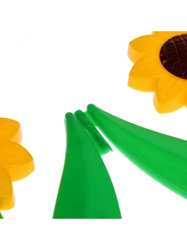 Ограждение декоративное, 32.5 × 225 см, 5 секций, пластик, жёлтый цветок «Ромашка»