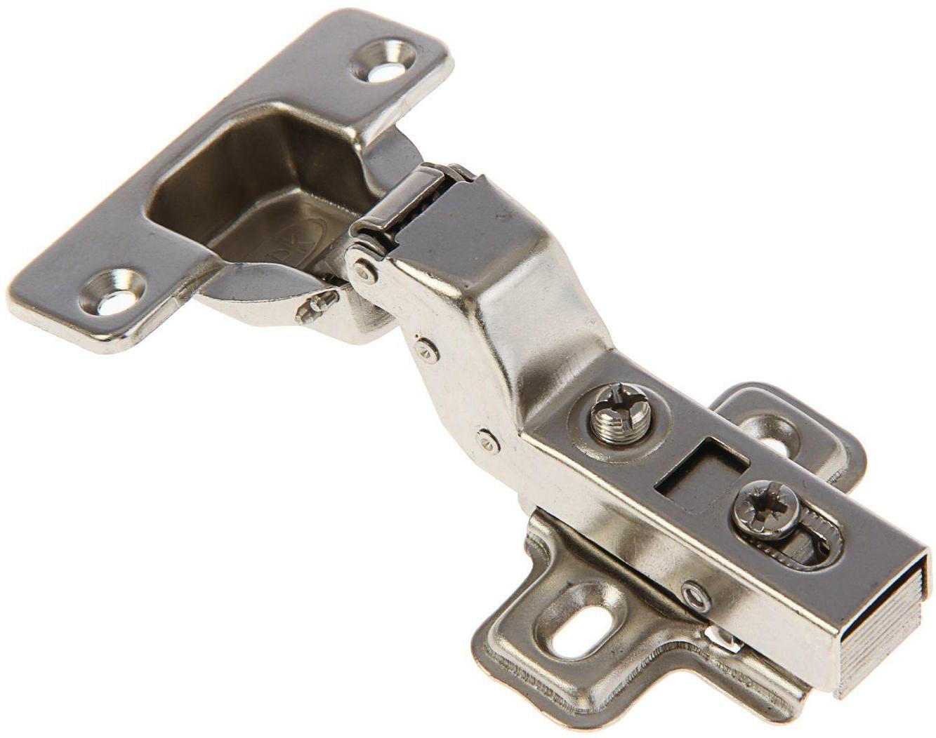 Петля мебельная вкладная 211В, с доводчиком, без винтов