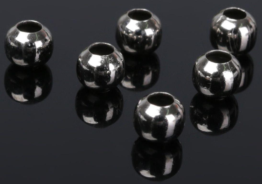 Кримп (зажимная бусина), СМ-373, 6 мм (набор 20шт), цвет серебро