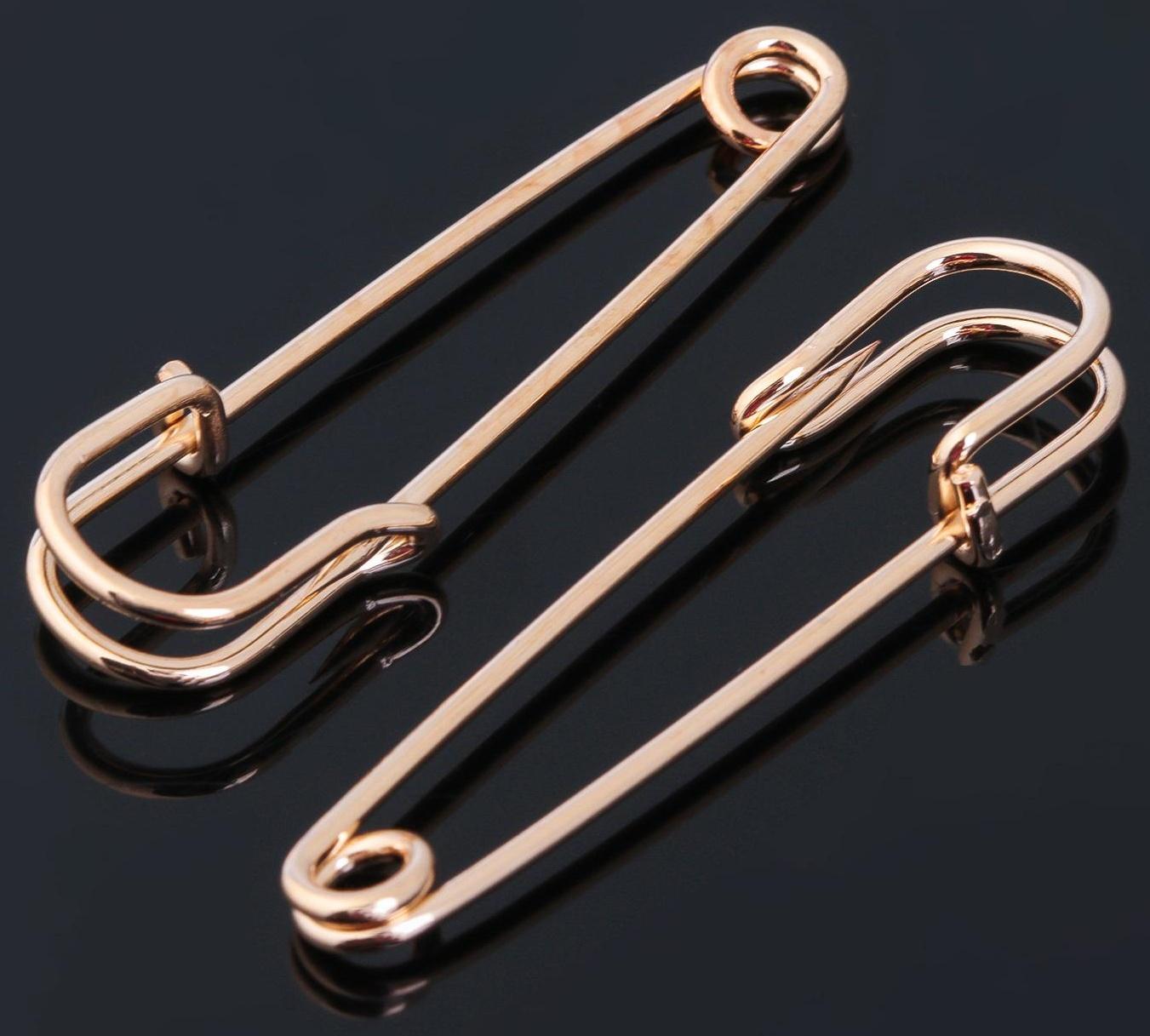 Булавка 4,5*1,2 см (набор 5шт), СМ-208-3, цвет золото