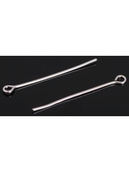 Штифт с петлёй СМ-1083, 3 см, упаковка 100 гр, цвет серебро