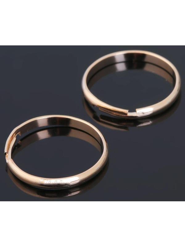 Основа для кольца регулируемая (набор 5 шт), цвет золото