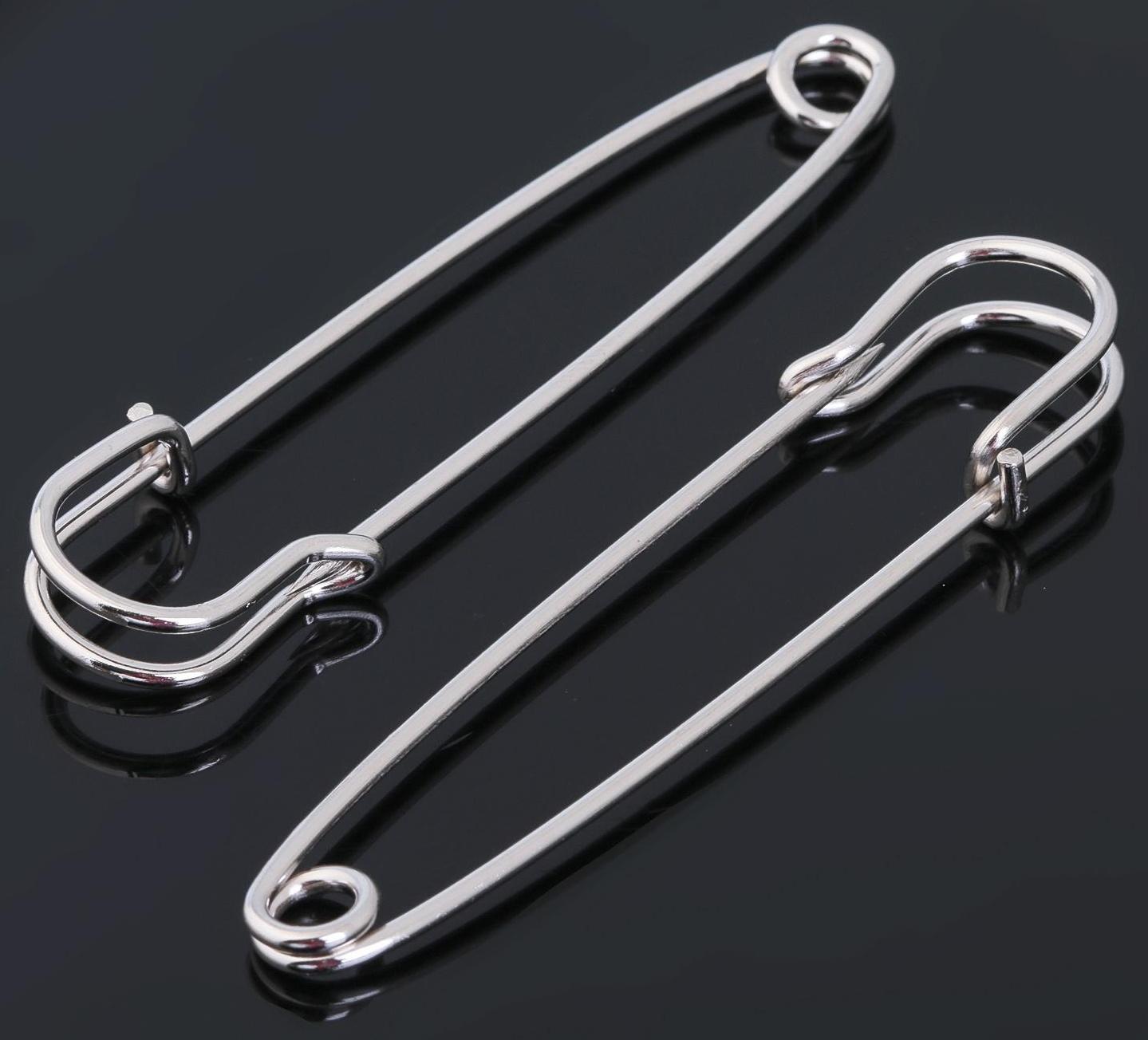 Булавка 7*1,6 см (набор 3шт), СМ-208-5, цвет серебра