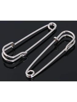 Булавка 4,5*1,2 см (набор 5шт), СМ-208-3, цвет серебро