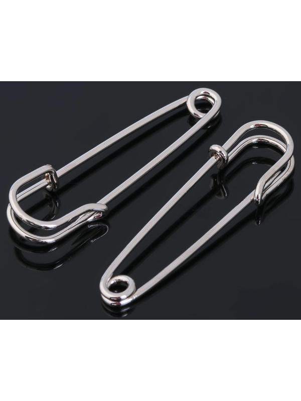 Булавка 4,5*1,2 см (набор 5шт), СМ-208-3, цвет серебро