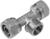 Тройник AQUALINK, обжимной, 1/2
