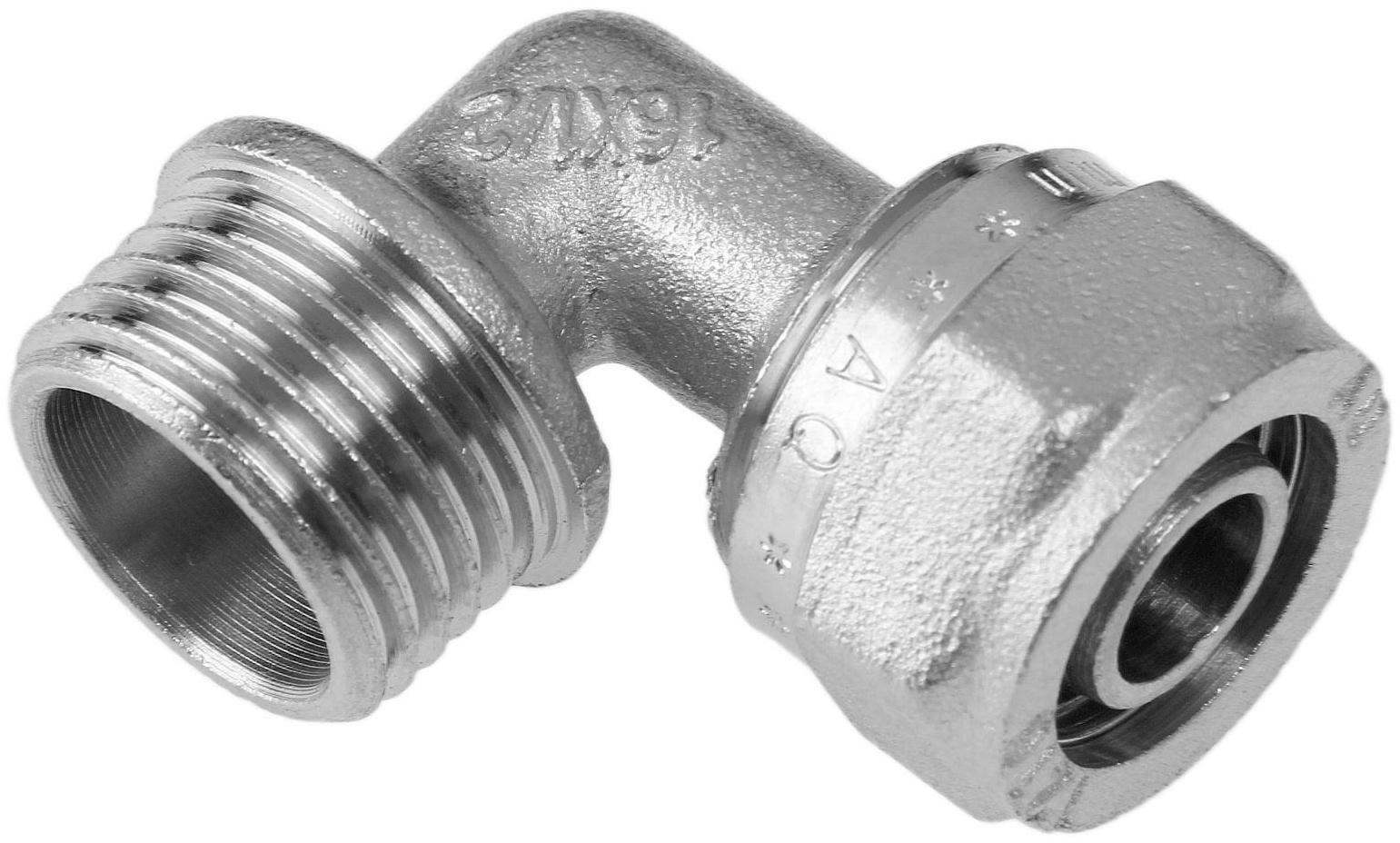 Уголок AQuapex, обжимной, 16 мм х 1/2