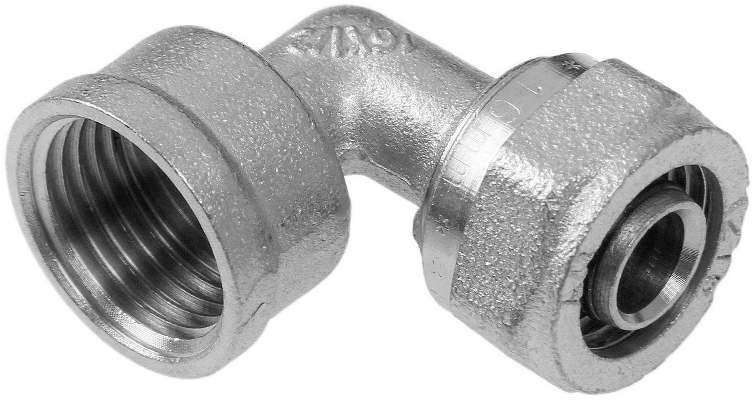 Уголок AQuapex, обжимной, 16 мм х 1/2