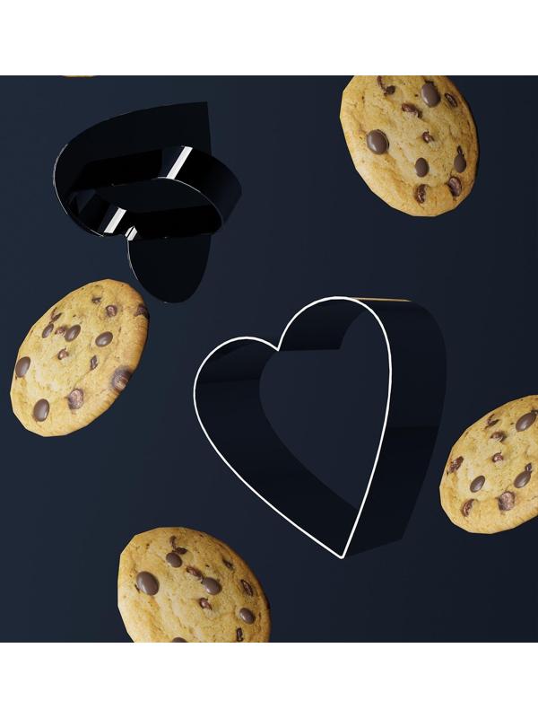 Форма для выкладки Доляна «Сердце», 8×8×4 см, с прессом