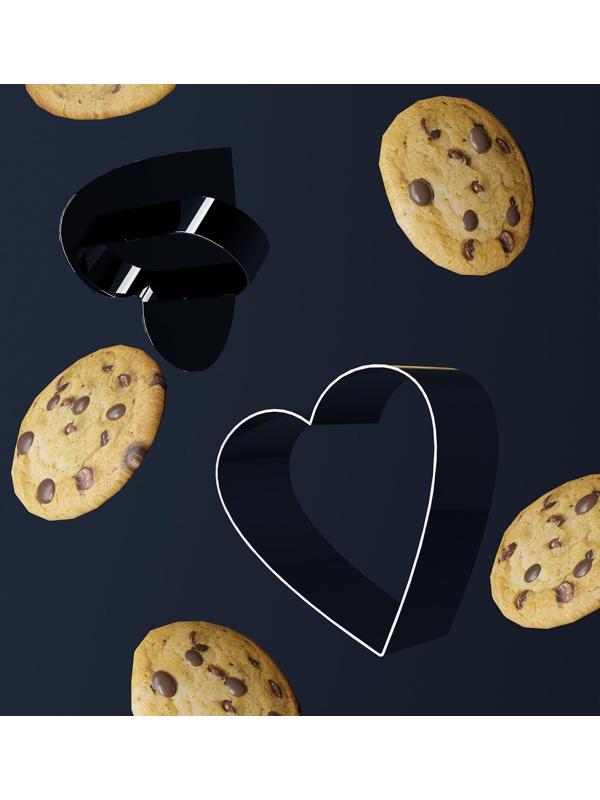 Форма для выкладки Доляна «Сердце», 8×8×4 см, с прессом