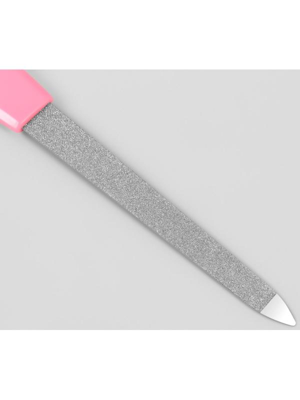 Пилка металлическая для ногтей, 15 см, на блистере, цвет МИКС
