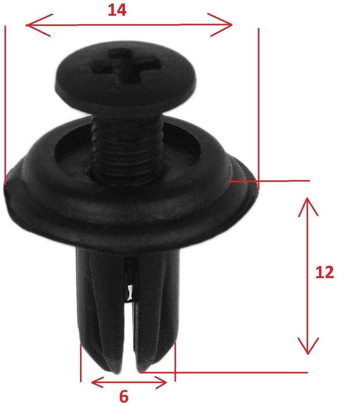 Клипса крепежная, универсальная, КП-0030