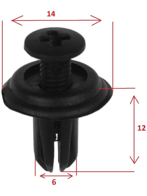 Клипса крепежная, универсальная, КП-0030