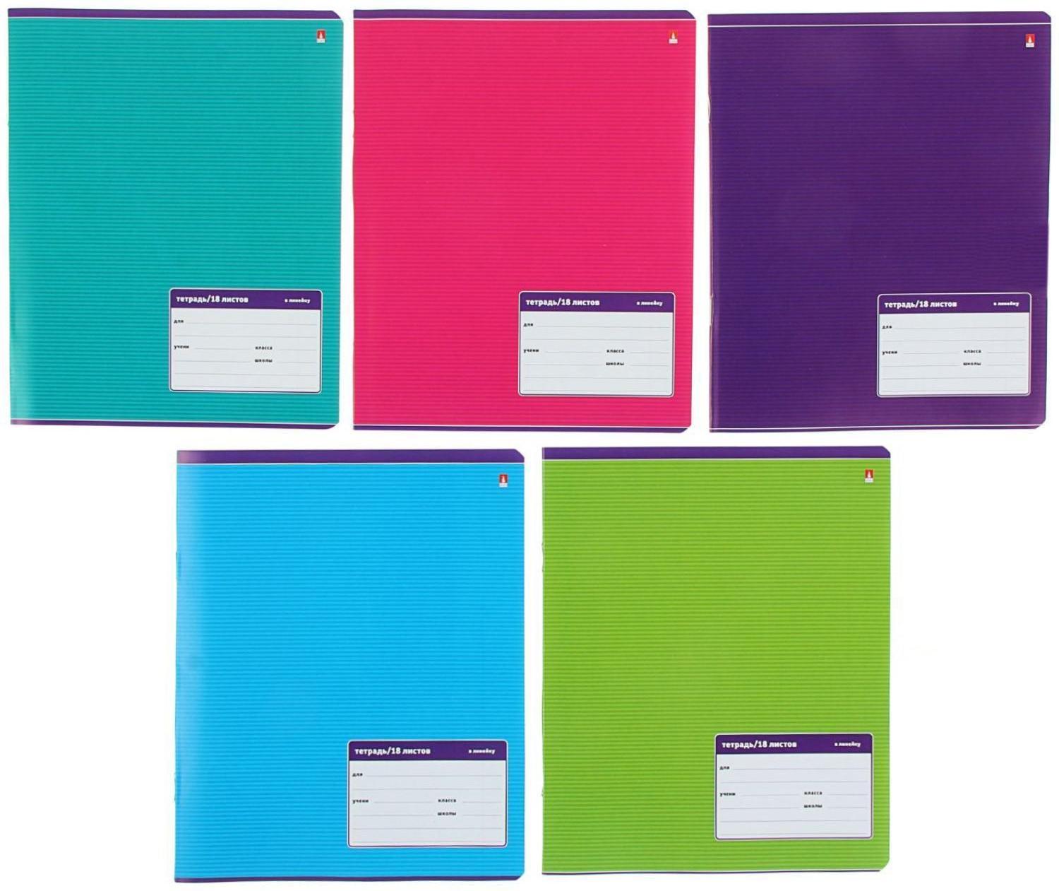 Тетрадь 18 листов в линейку 