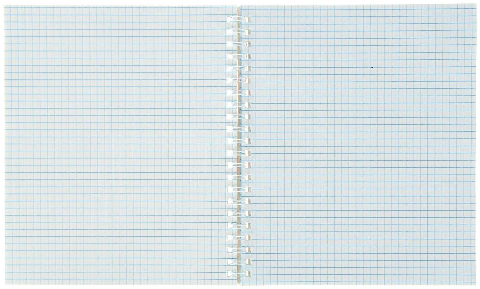 Тетрадь А5+, 80 листов в клетку на гребне 