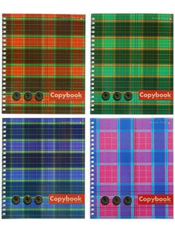 Тетрадь А5+, 80 листов в клетку на гребне 