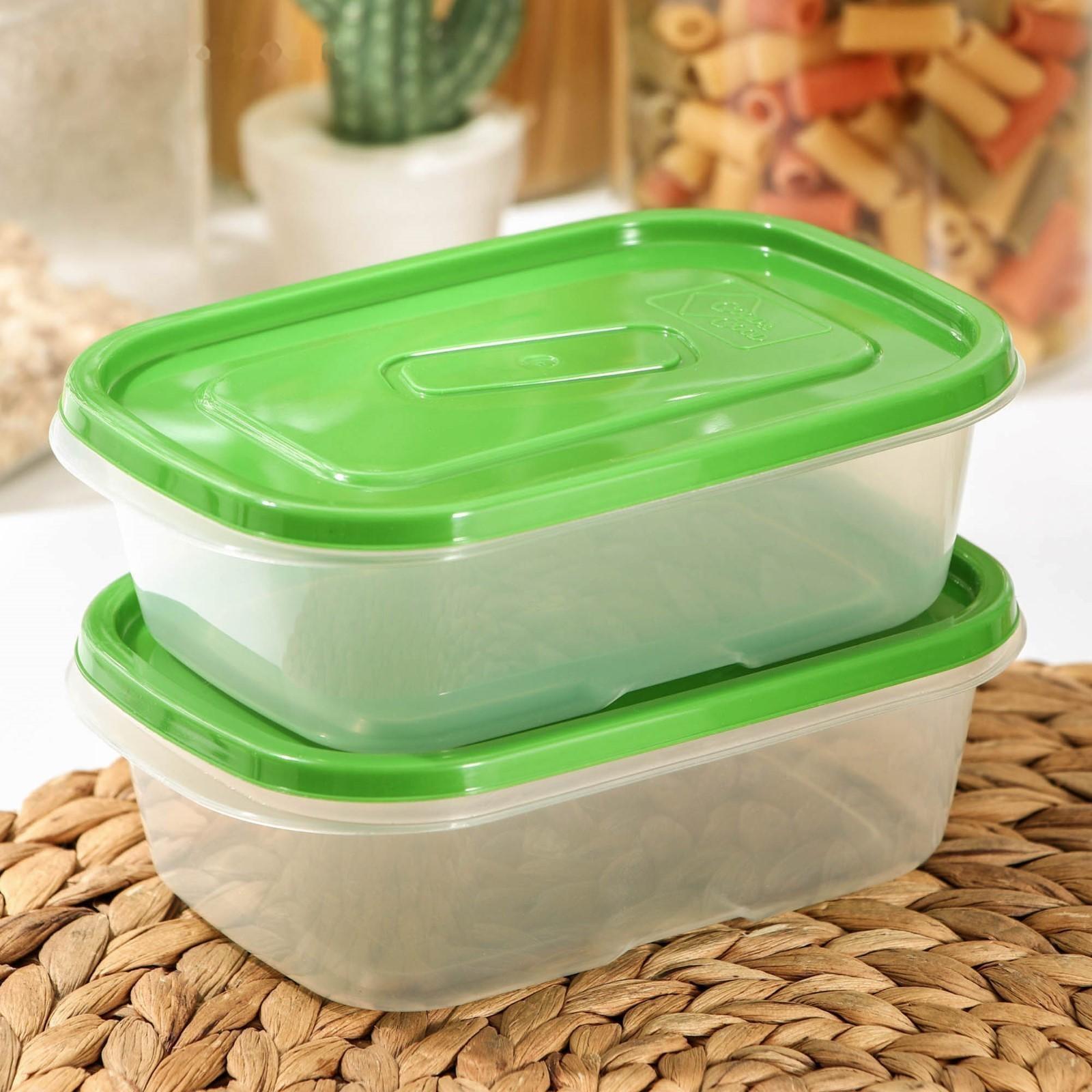 Набор контейнеров пищевых Good & Good, 450 мл, 2 шт, цвет МИКС