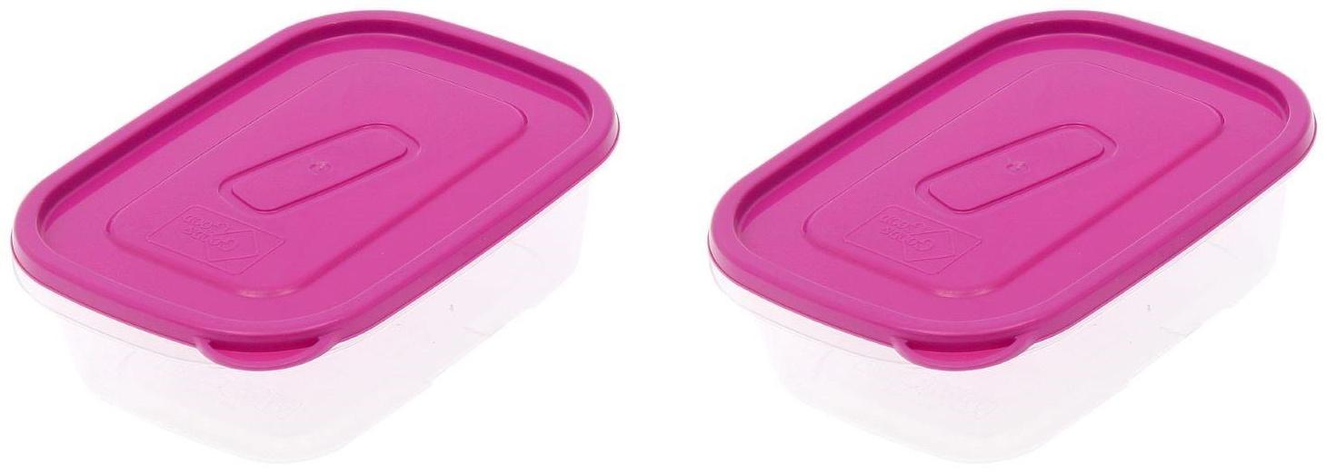 Набор контейнеров пищевых Good & Good, 450 мл, 2 шт, цвет МИКС