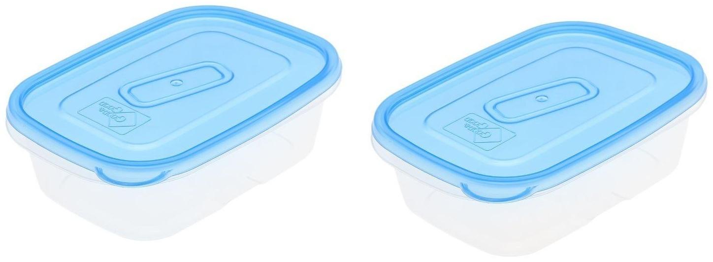 Набор контейнеров пищевых Good & Good, 450 мл, 2 шт, цвет МИКС