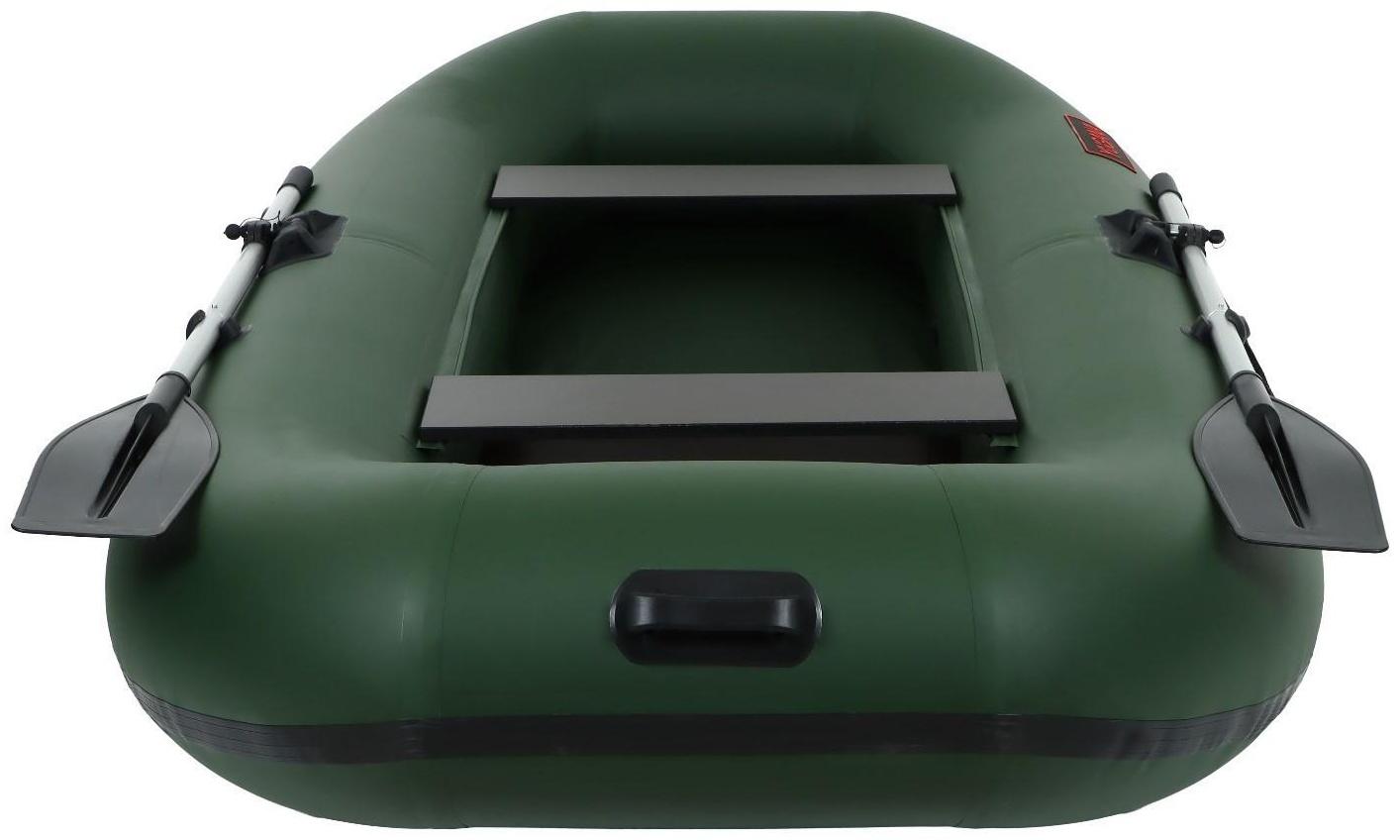 Лодка YUGANA В-270 PC, реечная слань, цвет олива