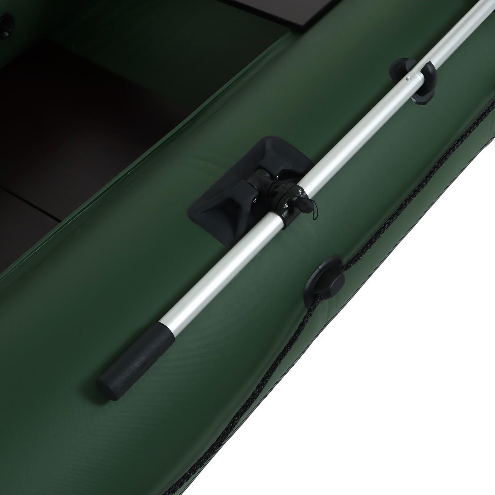 Лодка YUGANA В-270 PC, реечная слань, цвет олива