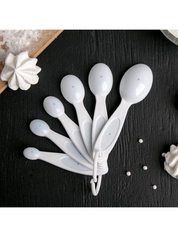 Набор мерных ложек Доляна, 6 шт, цвет МИКС