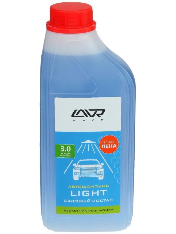 Автошампунь LAVR Light бесконтактный, 1:50, 1 л, бутылка Ln2301