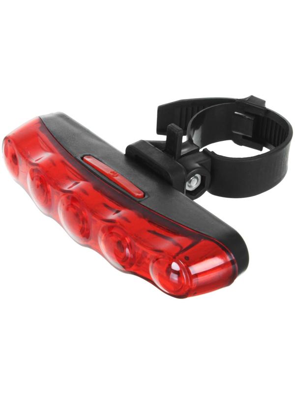 Фонарь велосипедный задний JY-358, 5 диодов, 2 режима